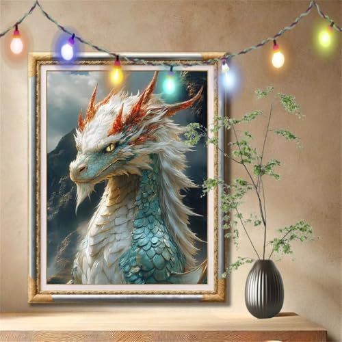 Diamant Painting Bilder für Erwachsene,5D DIY Diamond Painting Kinder,Tier,Drache Full Drill Cross Stickerei Malerei Kits Nach Zahlen für Wohnzimmer,Wanddeko,Zuhause Dekor Geschenke 30x40cm 57F-422 Diamant Painting Bilder für Erwachsene,5D DIY Diamond Painting Kinder,Tier,Drache Full Drill Cross Stickerei Malerei Kits Nach Zahlen für Wohnzimmer,Wanddeko,Zuhause Dekor Geschenke 30x40cm 57F-422 von LeiDong