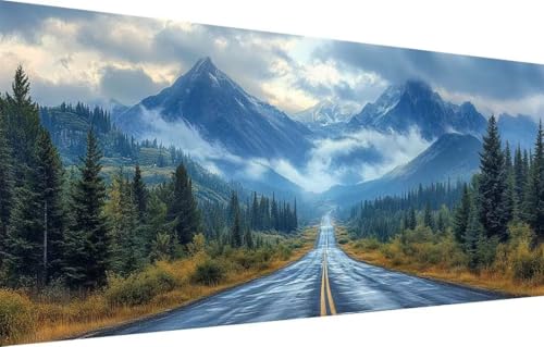 Diamond Painting Erwachsene,5D Autobahn,Landschaft Diamant Painting Bilder für Kinder,DIY Diamant Kristall Strass Mosaik Kreuzstich Bastelset für Schlafzimmer Zuhause Dekor (100x200cm) 55F-2054 von LeiDong