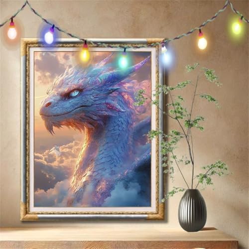Diamond Painting Erwachsene,5D Drache,bunte Wolken Diamant Painting Bilder für Kinder,DIY Diamant Kristall Strass Mosaik Kreuzstich Bastelset für Schlafzimmer Dekor und Geburtstag 90x120cm 57F-7208 Diamond Painting Erwachsene,5D Drache,bunte Wolken Diamant Painting Bilder für Kinder,DIY Diamant Kristall Strass Mosaik Kreuzstich Bastelset für Schlafzimmer Dekor und Geburtstag 90x120cm 57F-7208 von LeiDong