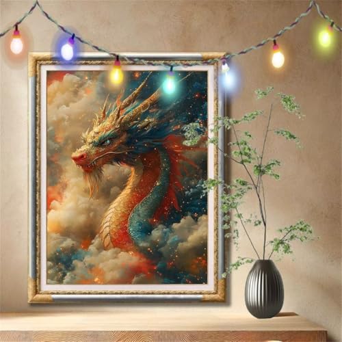 Diamond Painting Erwachsene,5D Farbige Wolke,Drache Diamant Painting Bilder für Kinder, DIY Diamant Kristall Strass Mosaik Kreuzstich Bastelset für Schlafzimmer Dekor und Geburtstag 30x40cm 57F-122 Diamond Painting Erwachsene,5D Farbige Wolke,Drache Diamant Painting Bilder für Kinder, DIY Diamant Kristall Strass Mosaik Kreuzstich Bastelset für Schlafzimmer Dekor und Geburtstag 30x40cm 57F-122 von LeiDong
