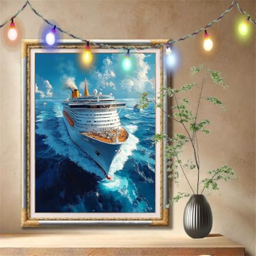 Diamond Painting Erwachsene,5D Kreuzfahrtschiff,Landschaft Diamant Painting Bilder für Kinder,DIY Diamant Kristall Strass Mosaik Kreuzstich Bastelset für Schlafzimmer Zuhause Dekor 50x70cm 57F-4724 Diamond Painting Erwachsene,5D Kreuzfahrtschiff,Landschaft Diamant Painting Bilder für Kinder,DIY Diamant Kristall Strass Mosaik Kreuzstich Bastelset für Schlafzimmer Zuhause Dekor 50x70cm 57F-4724 von LeiDong