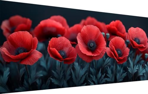 Diamond Painting Erwachsene,5D Landschaft,Mohn Diamant Painting Bilder für Kinder,DIY Diamant Kristall Strass Mosaik Kreuzstich Bastelset für Zuhause Dekor und Geburtstag Geschenke 100x200cm 55F-3194 Diamond Painting Erwachsene,5D Landschaft,Mohn Diamant Painting Bilder für Kinder,DIY Diamant Kristall Strass Mosaik Kreuzstich Bastelset für Zuhause Dekor und Geburtstag Geschenke 100x200cm 55F-3194 von LeiDong