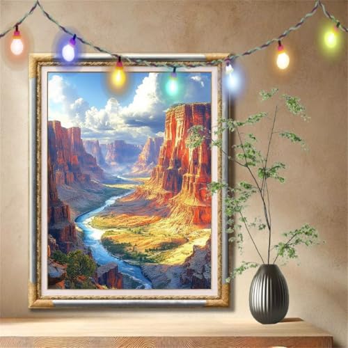 Diamond Painting Erwachsene,5D Landschaft,Schlucht Diamant Painting Bilder für Kinder, DIY Diamant Kristall Strass Mosaik Kreuzstich Bastelset für Schlafzimmer Dekor und Geburtstag 30x40cm 57F-1162 Diamond Painting Erwachsene,5D Landschaft,Schlucht Diamant Painting Bilder für Kinder, DIY Diamant Kristall Strass Mosaik Kreuzstich Bastelset für Schlafzimmer Dekor und Geburtstag 30x40cm 57F-1162 von LeiDong