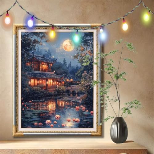 Diamond Painting Erwachsene,5D Lotus,Landschaft Diamant Painting Bilder für Kinder, DIY Diamant Kristall Strass Mosaik Kreuzstich Bastelset für Schlafzimmer Dekor und Geburtstag 100x133cm 57F-6609 Diamond Painting Erwachsene,5D Lotus,Landschaft Diamant Painting Bilder für Kinder, DIY Diamant Kristall Strass Mosaik Kreuzstich Bastelset für Schlafzimmer Dekor und Geburtstag 100x133cm 57F-6609 von LeiDong