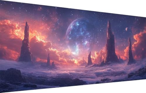 Diamond Painting Erwachsene,5D Mars,Sternenhimmel Diamant Painting Bilder für Kinder,DIY Diamant Kristall Strass Mosaik Kreuzstich Bastelset für Schlafzimmer Zuhause Dekor (100x250cm) 55F-2835 von LeiDong