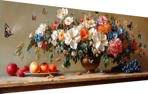 Diamond Painting Erwachsene,5D Schmetterling,Pfingstrose Diamant Painting Bilder für Kinder,DIY Diamant Kristall Strass Mosaik Kreuzstich Bastelset für Schlafzimmer Zuhause Dekor (80x220cm) 55F-2653 von LeiDong