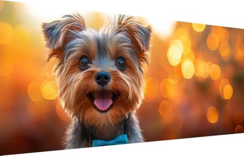Diamond Painting Erwachsene,5D Schnauzer,Landschaft Diamant Painting Bilder für Kinder,DIY Diamant Kristall Strass Mosaik Kreuzstich Bastelset für Schlafzimmer Zuhause Dekor (70x200cm) 55F-6731 von LeiDong
