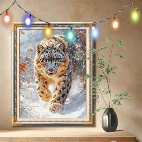 Diamond Painting Erwachsene,5D Schneeleopard,Tier Diamant Painting Bilder für Kinder, DIY Diamant Kristall Strass Mosaik Kreuzstich Bastelset für Schlafzimmer Dekor und Geburtstag 80x107cm 57F-4327 Diamond Painting Erwachsene,5D Schneeleopard,Tier Diamant Painting Bilder für Kinder, DIY Diamant Kristall Strass Mosaik Kreuzstich Bastelset für Schlafzimmer Dekor und Geburtstag 80x107cm 57F-4327 von LeiDong