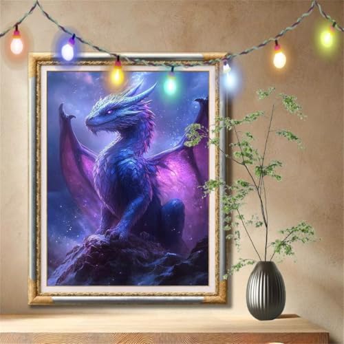 Diamond Painting Erwachsene,5D Sternenhimmel,Drache Diamant Painting Bilder für Kinder,DIY Diamant Kristall Strass Mosaik Kreuzstich Bastelset für Schlafzimmer Dekor und Geburtstag 60x80cm 57F-4165 Diamond Painting Erwachsene,5D Sternenhimmel,Drache Diamant Painting Bilder für Kinder,DIY Diamant Kristall Strass Mosaik Kreuzstich Bastelset für Schlafzimmer Dekor und Geburtstag 60x80cm 57F-4165 von LeiDong