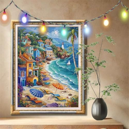 Diamond Painting Erwachsene,5D Strand,Palme Diamant Painting Bilder für Kinder,DIY Diamant Kristall Strass Mosaik Kreuzstich Bastelset für Schlafzimmer Zuhause Dekor und Geschenke 120x160cm 59N-1370 Diamond Painting Erwachsene,5D Strand,Palme Diamant Painting Bilder für Kinder,DIY Diamant Kristall Strass Mosaik Kreuzstich Bastelset für Schlafzimmer Zuhause Dekor und Geschenke 120x160cm 59N-1370 von LeiDong