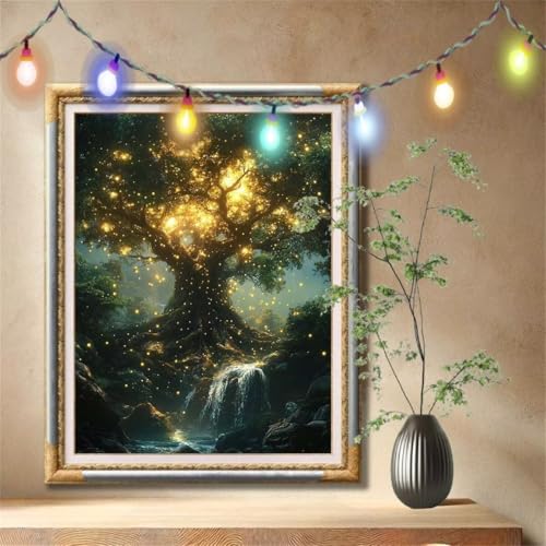Diamond Painting Erwachsene,5D Wasserfall,Baum Diamant Painting Bilder für Kinder,DIY Diamant Kristall Strass Mosaik Kreuzstich Bastelset für Zuhause Dekor und Geburtstag Geschenke 60x80cm 57F-2685 Diamond Painting Erwachsene,5D Wasserfall,Baum Diamant Painting Bilder für Kinder,DIY Diamant Kristall Strass Mosaik Kreuzstich Bastelset für Zuhause Dekor und Geburtstag Geschenke 60x80cm 57F-2685 von LeiDong
