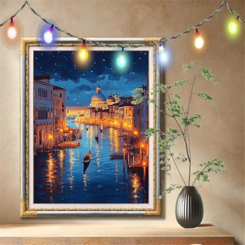 Diamond Painting Erwachsene,5D Wasserstadt,Landschaft Diamant Painting Bilder für Kinder,DIY Diamant Kristall Strass Mosaik Kreuzstich Bastelset für Schlafzimmer Dekor und Geburtstag 60x80cm 57F-3285 Diamond Painting Erwachsene,5D Wasserstadt,Landschaft Diamant Painting Bilder für Kinder,DIY Diamant Kristall Strass Mosaik Kreuzstich Bastelset für Schlafzimmer Dekor und Geburtstag 60x80cm 57F-3285 von LeiDong