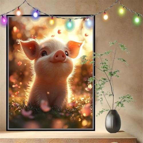 Ferkel,Tier Malen nach Zahlen für Erwachsene Anfänger,DIY Paint by Numbers Acrylpigment Ölgemälde Kunsthandwerk Kit,Bastelset Malen Nach Zahlen Kinder für Geschenk Home Wand Décor 50x70cm 54N-4244 Ferkel,Tier Malen nach Zahlen für Erwachsene Anfänger,DIY Paint by Numbers Acrylpigment Ölgemälde Kunsthandwerk Kit,Bastelset Malen Nach Zahlen Kinder für Geschenk Home Wand Décor 50x70cm 54N-4244 von LeiDong