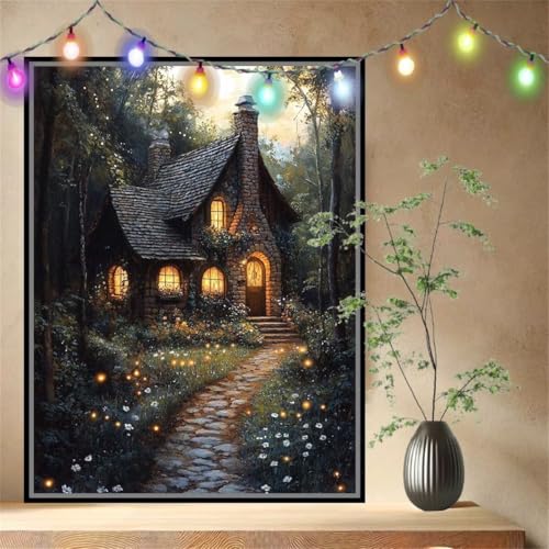 Hütte,Blume Malen nach Zahlen Erwachsene Mädchen Klein 50x70cm,DIY Ölgemälde Set Malerei Basteln Leinwand Bilder für Dame,Acrylmalerei Paint by Numbers Adults für Geschenke und Heimdekoration 54N-4194 Hütte,Blume Malen nach Zahlen Erwachsene Mädchen Klein 50x70cm,DIY Ölgemälde Set Malerei Basteln Leinwand Bilder für Dame,Acrylmalerei Paint by Numbers Adults für Geschenke und Heimdekoration 54N-4194 von LeiDong