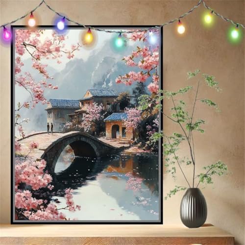 Kleine Brücke,Landschaft Malen nach Zahlen für Erwachsene Anfänger,DIY Paint by Numbers Acrylpigment Ölgemälde Kunsthandwerk Kit,Bastelset Malen Nach Zahlen Kinder für Home Wand Décor 70x90cm 54N-9136 Kleine Brücke,Landschaft Malen nach Zahlen für Erwachsene Anfänger,DIY Paint by Numbers Acrylpigment Ölgemälde Kunsthandwerk Kit,Bastelset Malen Nach Zahlen Kinder für Home Wand Décor 70x90cm 54N-9136 von LeiDong