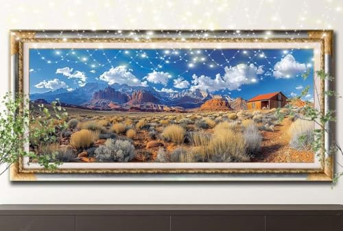 LeiDong Diamond Painting Erwachsene,5D Wüste,Landschaft Diamant Painting Bilder für Kinder,DIY Diamant Kristall Strass Mosaik Kreuzstich Bastelset für Schlafzimmer Zuhause Dekor (100x250cm) 55F-12135 von LeiDong