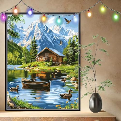 Malen nach Zahlen Erwachsene Duck,Landschaft,Paint by Numbers Knitterfreie Leinwand Kit für Anfänger,DIY Basteln Acrylfarbe Handgemalt Ölgemälde Kit für Wand Dekoration Geschenk 80x107cm 54N-4567 Malen nach Zahlen Erwachsene Duck,Landschaft,Paint by Numbers Knitterfreie Leinwand Kit für Anfänger,DIY Basteln Acrylfarbe Handgemalt Ölgemälde Kit für Wand Dekoration Geschenk 80x107cm 54N-4567 von LeiDong