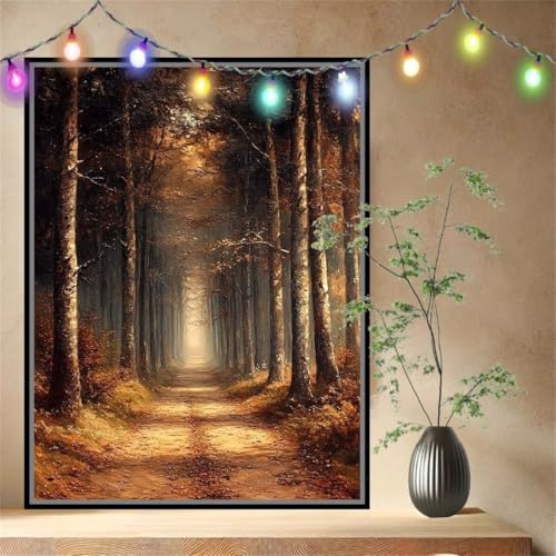 Malen nach Zahlen Erwachsene Pfad,Wald,Paint by Numbers Knitterfreie Leinwand Kit für Anfänger,DIY Basteln Acrylfarbe Handgemalt Ölgemälde Kit für Wand Dekoration Weihnachten Geschenk 90x120cm 54N4088 Malen nach Zahlen Erwachsene Pfad,Wald,Paint by Numbers Knitterfreie Leinwand Kit für Anfänger,DIY Basteln Acrylfarbe Handgemalt Ölgemälde Kit für Wand Dekoration Weihnachten Geschenk 90x120cm 54N4088 von LeiDong