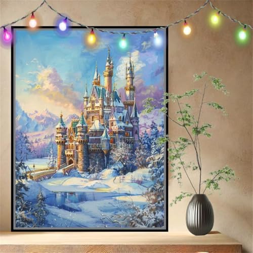 Malen nach Zahlen Erwachsene Schneelandschaft,Schloss,Paint by Numbers Knitterfreie Leinwand Kit für Anfänger,DIY Basteln Acrylfarbe Handgemalt Ölgemälde Kit für Wand Dekoration 100x133cm 54N-4389 Malen nach Zahlen Erwachsene Schneelandschaft,Schloss,Paint by Numbers Knitterfreie Leinwand Kit für Anfänger,DIY Basteln Acrylfarbe Handgemalt Ölgemälde Kit für Wand Dekoration 100x133cm 54N-4389 von LeiDong