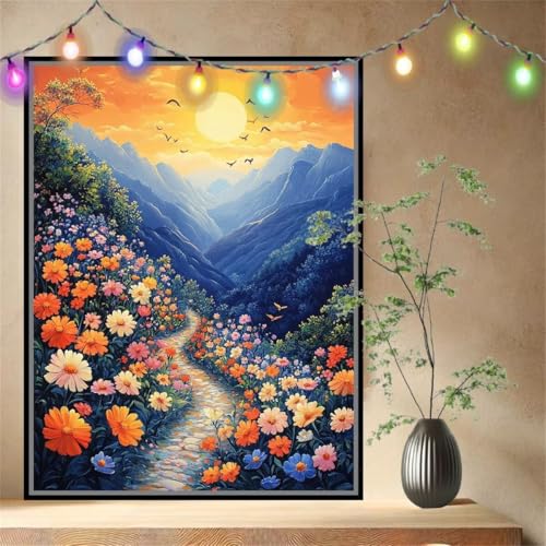 Malen nach Zahlen Erwachsene Wildblume,Berg,Paint by Numbers Knitterfreie Leinwand Kit für Anfänger,DIY Basteln Acrylfarbe Handgemalt Ölgemälde Kit für Wand Dekoration Geschenk 100x133cm 54N-9639 Malen nach Zahlen Erwachsene Wildblume,Berg,Paint by Numbers Knitterfreie Leinwand Kit für Anfänger,DIY Basteln Acrylfarbe Handgemalt Ölgemälde Kit für Wand Dekoration Geschenk 100x133cm 54N-9639 von LeiDong