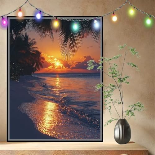 Palme,Sonnenuntergang Malen nach Zahlen Erwachsene Mädchen Klein 70x90cm,DIY Ölgemälde Set Malerei Basteln Leinwand Bilder für Dame,Acrylmalerei Paint by Numbers Adults für Heimdekoration 54N-4976 Palme,Sonnenuntergang Malen nach Zahlen Erwachsene Mädchen Klein 70x90cm,DIY Ölgemälde Set Malerei Basteln Leinwand Bilder für Dame,Acrylmalerei Paint by Numbers Adults für Heimdekoration 54N-4976 von LeiDong