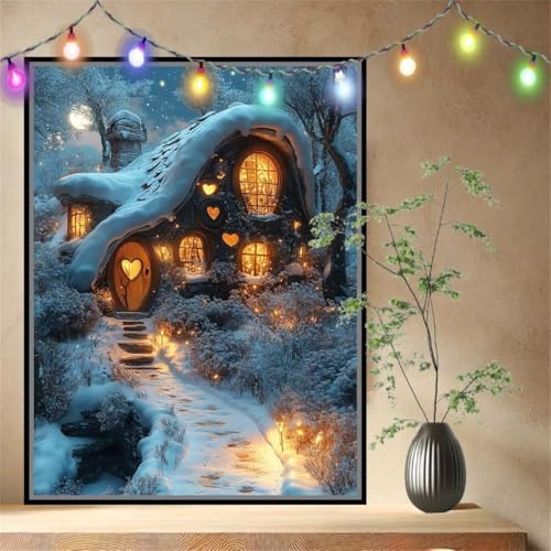 Schneelandschaft,Hütte Malen nach Zahlen für Erwachsene Anfänger,DIY Paint by Numbers Acrylpigment Ölgemälde Kunsthandwerk Kit,Bastelset Malen Nach Zahlen Kinder für Home Wand Décor 100x133cm 54N-9439 Schneelandschaft,Hütte Malen nach Zahlen für Erwachsene Anfänger,DIY Paint by Numbers Acrylpigment Ölgemälde Kunsthandwerk Kit,Bastelset Malen Nach Zahlen Kinder für Home Wand Décor 100x133cm 54N-9439 von LeiDong