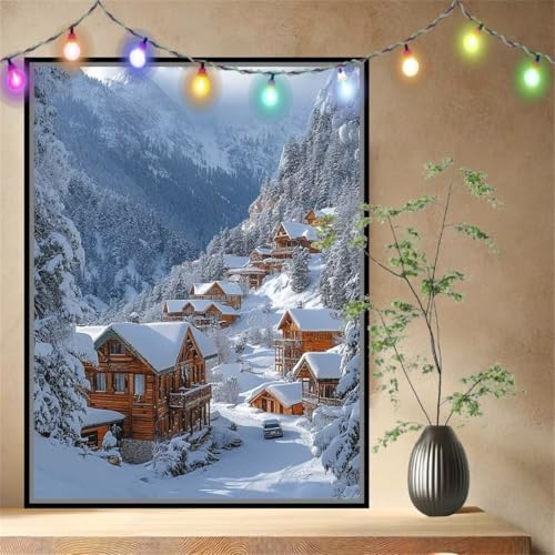 Schneelandschaft,Land Malen nach Zahlen für Erwachsene Anfänger,DIY Paint by Numbers Acrylpigment Ölgemälde Kunsthandwerk Kit,Bastelset Malen Nach Zahlen Kinder für Home Wand Décor 80x107cm 54N-4427 Schneelandschaft,Land Malen nach Zahlen für Erwachsene Anfänger,DIY Paint by Numbers Acrylpigment Ölgemälde Kunsthandwerk Kit,Bastelset Malen Nach Zahlen Kinder für Home Wand Décor 80x107cm 54N-4427 von LeiDong