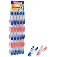 LEIFHEIT Wäscheklammern blau/transparent und rot/transparent, 25 St., 25 St. LEIFHEIT Wäscheklammern blau/transparent und rot/transparent, 25 St., 25 St. von Leifheit