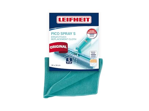 Leifheit Pico Spray Ersatztuch, passend für Leifheit Sprühwischer S Art. Nr. 56590, besonders reinigungsstarker Putzlappen dank Mikrofaser, Putztuch bei 60° waschbar, Wischtuch, Lappen von Leifheit