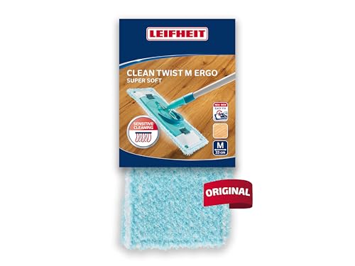 Leifheit Original Wischbezug CLEAN TWIST M Ergo/Power Clean super soft, Bodenwischer Ersatzbezug mit Spezialfasern, Wischmopp für minimale Wasseraufnahme, ideal für Parkett, Laminat, Echtholz und Kork Leifheit Original Wischbezug CLEAN TWIST M Ergo/Power Clean super soft, Bodenwischer Ersatzbezug mit Spezialfasern, Wischmopp für minimale Wasseraufnahme, ideal für Parkett, Laminat, Echtholz und Kork von Leifheit