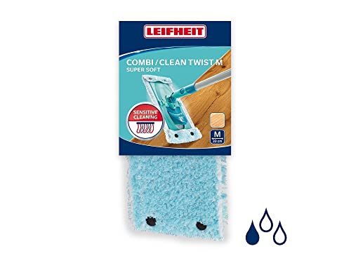 Leifheit Wischbezug CLEAN TWIST M super soft für sensible Böden, Bodenwischer Ersatzbezug mit Spezialfasern, Wischer Ersatzbezug für minimale Wasseraufnahme,ideal für Parkett,Laminat und Kork,Original Leifheit Wischbezug CLEAN TWIST M super soft für sensible Böden, Bodenwischer Ersatzbezug mit Spezialfasern, Wischer Ersatzbezug für minimale Wasseraufnahme,ideal für Parkett,Laminat und Kork,Original von Leifheit