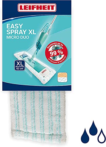 Leifheit Wischbezug Easy Spray XL micro duo, für alle Bodenarten, Bodenwischer Ersatzbezug für Sprühwischer, 2-Faser-System, Mikrofaser Wischbezug ideal für Fliesen und Laminat Leifheit Wischbezug Easy Spray XL micro duo, für alle Bodenarten, Bodenwischer Ersatzbezug für Sprühwischer, 2-Faser-System, Mikrofaser Wischbezug ideal für Fliesen und Laminat von Leifheit