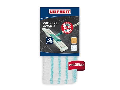 Leifheit Original Wischbezug Profi Micro Duo XL, für alle Bodenarten, Bodenwischer Ersatzbezug für ideale Schmutzaufnahme Dank 2-Faser-System, Mikrofaser Putzlappen ideal für Fliesen und Laminat Leifheit Original Wischbezug Profi Micro Duo XL, für alle Bodenarten, Bodenwischer Ersatzbezug für ideale Schmutzaufnahme Dank 2-Faser-System, Mikrofaser Putzlappen ideal für Fliesen und Laminat von Leifheit