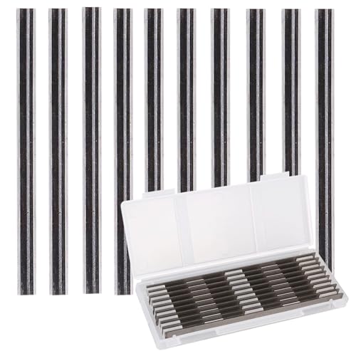 10 Stück 82mm Hobelmesser HSS Set, 82 x 5,5 x 1,2mm Elektrohobel Hss Klinge, Wendemesser Hobelmesser Messer 82mm für Bosch Hobel, Handhobel, Holzbearbeitungsmaschinen (10) 10 Stück 82mm Hobelmesser HSS Set, 82 x 5,5 x 1,2mm Elektrohobel Hss Klinge, Wendemesser Hobelmesser Messer 82mm für Bosch Hobel, Handhobel, Holzbearbeitungsmaschinen (10) von Leikedun