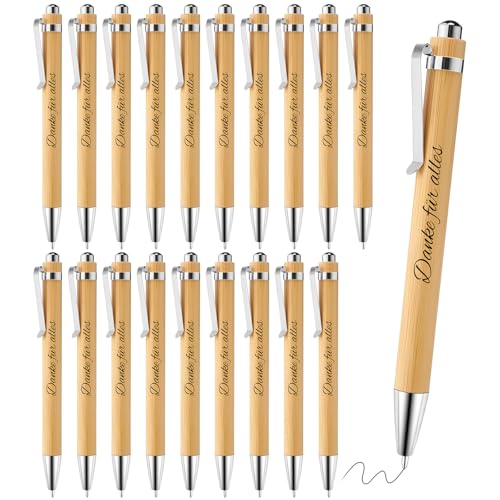 20 Stück Dankeschön Kugelschreiber Geschenke Bambus Druckkugelschreiber Danke für Alles Inspirierende Kugelschreiber Abschiedsgeschenk Kollegen Erzieherin Lehrerin Mitschüler Freundin Geschenk 20 Stück Dankeschön Kugelschreiber Geschenke Bambus Druckkugelschreiber Danke für Alles Inspirierende Kugelschreiber Abschiedsgeschenk Kollegen Erzieherin Lehrerin Mitschüler Freundin Geschenk von Leikedun