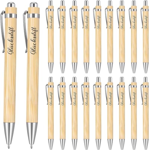 20 Stück Glücksstift Kugelschreiber Geschenke Bambus Druckkugelschreiber Inspirierende Kugelschreiber Abschiedsgeschenk Kollegen Erzieherin Lehrerin Mitschüler Freundin Hochzeit Geschenk 20 Stück Glücksstift Kugelschreiber Geschenke Bambus Druckkugelschreiber Inspirierende Kugelschreiber Abschiedsgeschenk Kollegen Erzieherin Lehrerin Mitschüler Freundin Hochzeit Geschenk von Leikedun