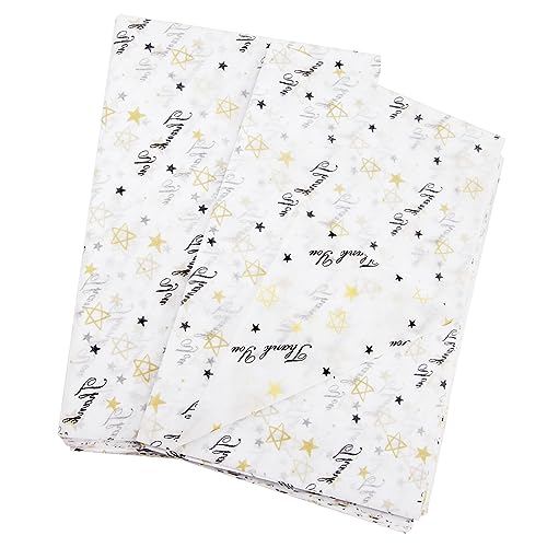 Geschenkpapier mit Aufschrift "Thank You", 35,1 x 50,8 cm, 50 Blatt Geschenkpapier mit Aufschrift "Thank You", 35,1 x 50,8 cm, 50 Blatt von Leikedun