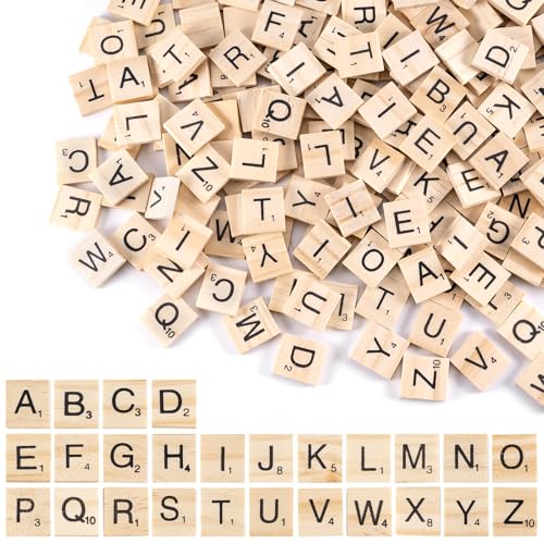 Leikedun 200 Stück Holzbuchstaben, Scrabble Buchstaben aus Holz A Bis Z mit Zahlen, Holz Buchstabe Fliesen zum Spielen, für Basteln, Lernen, Buchstabieren, Geschenk, 20 x 18 x 4 mm Leikedun 200 Stück Holzbuchstaben, Scrabble Buchstaben aus Holz A Bis Z mit Zahlen, Holz Buchstabe Fliesen zum Spielen, für Basteln, Lernen, Buchstabieren, Geschenk, 20 x 18 x 4 mm von Leikedun