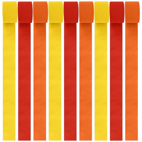 Leikedun Krepppapier-Luftschlangen, 9 Rollen, Gelb, Rot, Orange, Krepppapier, Luftschlangen, Herbstdekorationen, Vorhang, Hintergrund, hängende Quasten für Herbst, Festival, Dekoration Leikedun Krepppapier-Luftschlangen, 9 Rollen, Gelb, Rot, Orange, Krepppapier, Luftschlangen, Herbstdekorationen, Vorhang, Hintergrund, hängende Quasten für Herbst, Festival, Dekoration von Leikedun