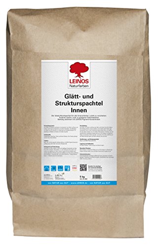 LEINOS 684 Glaett- und Struktur-Spachtel 5,00 kg | Der ideale Wandspachtel für alle Innenarbeiten. Leicht zu verarbeiten. Trocknet rissfrei | Beliebig abtönbar LEINOS 684 Glaett- und Struktur-Spachtel 5,00 kg | Der ideale Wandspachtel für alle Innenarbeiten. Leicht zu verarbeiten. Trocknet rissfrei | Beliebig abtönbar von Leinos Naturfarben