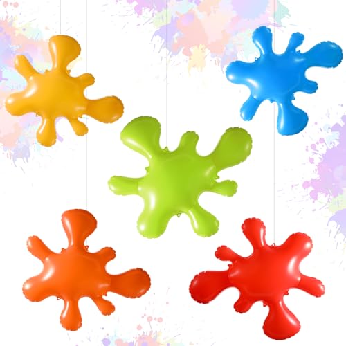 Leinuosen Riesige aufblasbare Farbspritzer, 45 x 40 cm, groß, bunt, zum Aufblasen von Kunstfarben, Luftballons, Requisiten-Set für Kunst, Party, Schulanfang, aufblasbare Dekorationen, Geburtstagsparty Leinuosen Riesige aufblasbare Farbspritzer, 45 x 40 cm, groß, bunt, zum Aufblasen von Kunstfarben, Luftballons, Requisiten-Set für Kunst, Party, Schulanfang, aufblasbare Dekorationen, Geburtstagsparty von Leinuosen