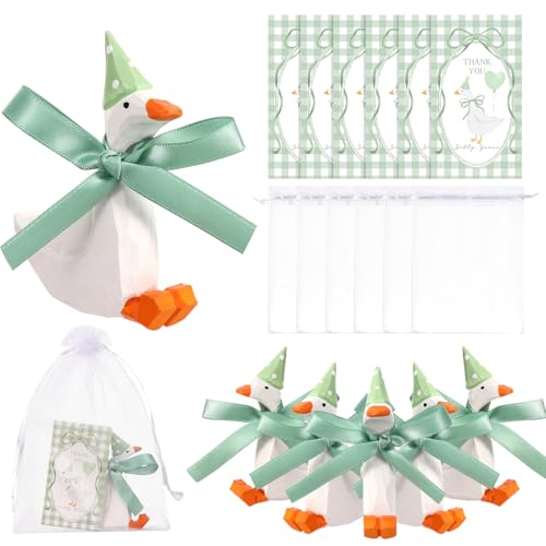Leinuosen Silly Goose Partyzubehör aus Holz, handgefertigt, Mini-Gänse-Figuren, Geschenk mit Dankeskarte, Organza-Beutel, Holz-Tischdekoration für Babyparty, Geburtstag, Bauernhof-Mottoparty, Grün, 6 Leinuosen Silly Goose Partyzubehör aus Holz, handgefertigt, Mini-Gänse-Figuren, Geschenk mit Dankeskarte, Organza-Beutel, Holz-Tischdekoration für Babyparty, Geburtstag, Bauernhof-Mottoparty, Grün, 6 von Leinuosen