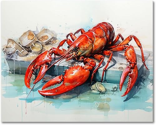 Leisouu Malen Nach Zahlen, Bunter Hummer, Malen Nach Zahlen-Set Für Erwachsene Und Kinder, Malen Nach Zahlen Auf Leinwand Zum Selbermachen, Abstraktes Ölgemälde, Malen Nach Zahlen Zum Selb(40x50cm) Leisouu Malen Nach Zahlen, Bunter Hummer, Malen Nach Zahlen-Set Für Erwachsene Und Kinder, Malen Nach Zahlen Auf Leinwand Zum Selbermachen, Abstraktes Ölgemälde, Malen Nach Zahlen Zum Selb(40x50cm) von Leisouu