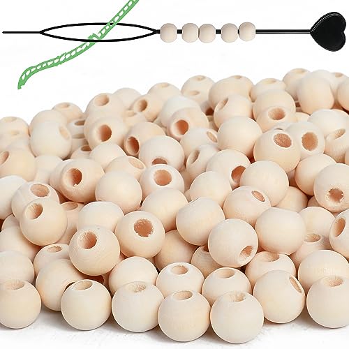 LeisuDay 200 Stück x 12mm Holzperlen natur Holzkugeln mit 5mm großem Loch, unbehandelt Holz Perlen zum Makramee Basteln Armband DIY Malen etc. LeisuDay 200 Stück x 12mm Holzperlen natur Holzkugeln mit 5mm großem Loch, unbehandelt Holz Perlen zum Makramee Basteln Armband DIY Malen etc. von LeisuDay