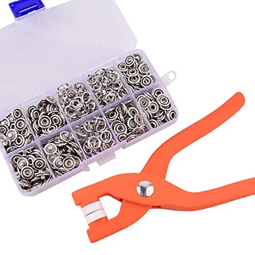 Druckknöpfe Druckknöpfe Set mit Handdruckzange für Schuhe Gürtel Strampler 300 Stück, 300 Stück, 9,5 mm von Leisurealeaneag