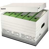 10 LEITZ Archivcontainer Solid weiß 45,0 x 34,6 x 30,5 cm von Leitz