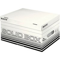 10 LEITZ Archivcontainer Solid weiß 37,0 x 26,5 x 19,5 cm von Leitz