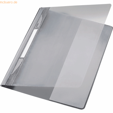 Leitz Plastik-Hefter Exquisit A4+ PVC mit Innentasche grau Leitz Plastik-Hefter Exquisit A4+ PVC mit Innentasche grau von Leitz