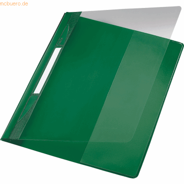 Leitz Plastik-Hefter Exquisit A4+ PVC mit Innentasche grün von Leitz