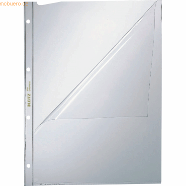 10 x Leitz Prospekthülle Overhead A4 80my PVC glasklar oben u. Seite o von Leitz